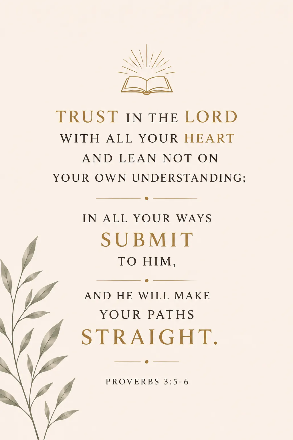 Proverbs 3:5