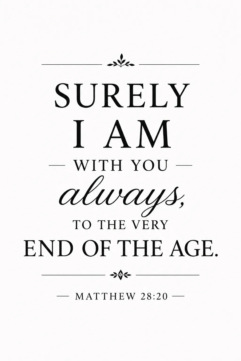 Matthew 28:20