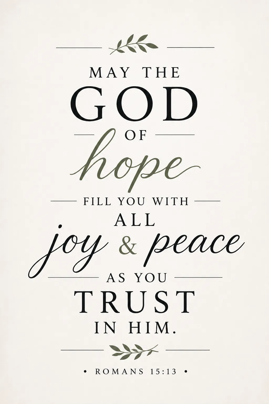 Romans 15:13