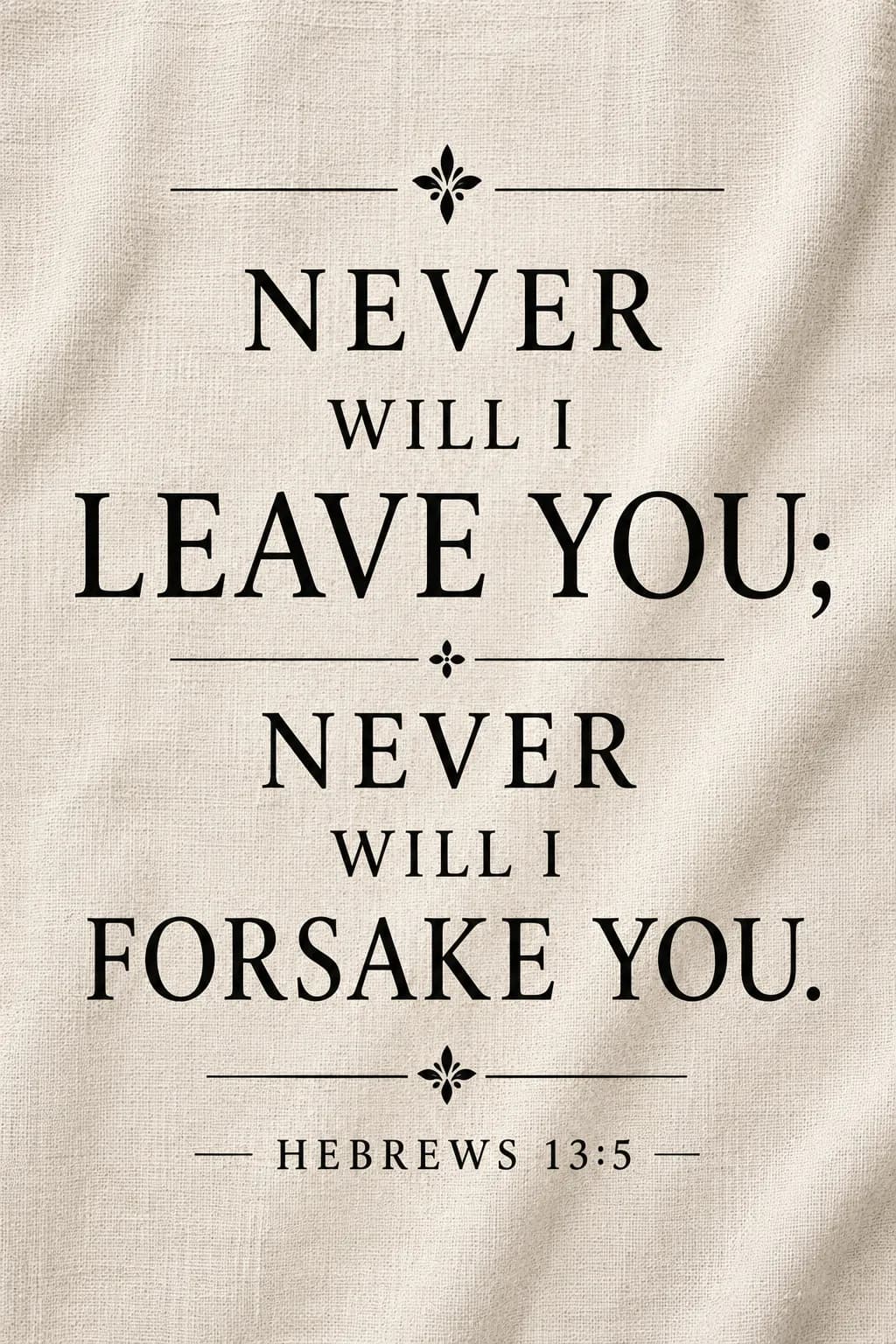 Hebrews 13:5