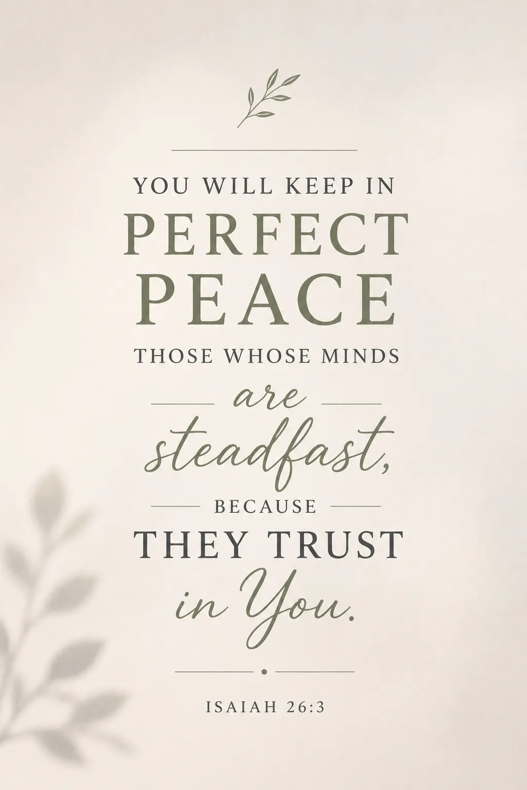 Isaiah 26:3