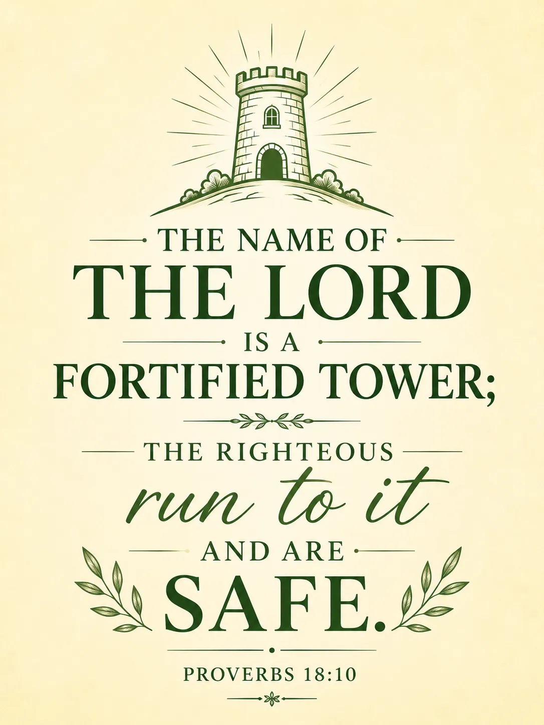 Proverbs 18:10