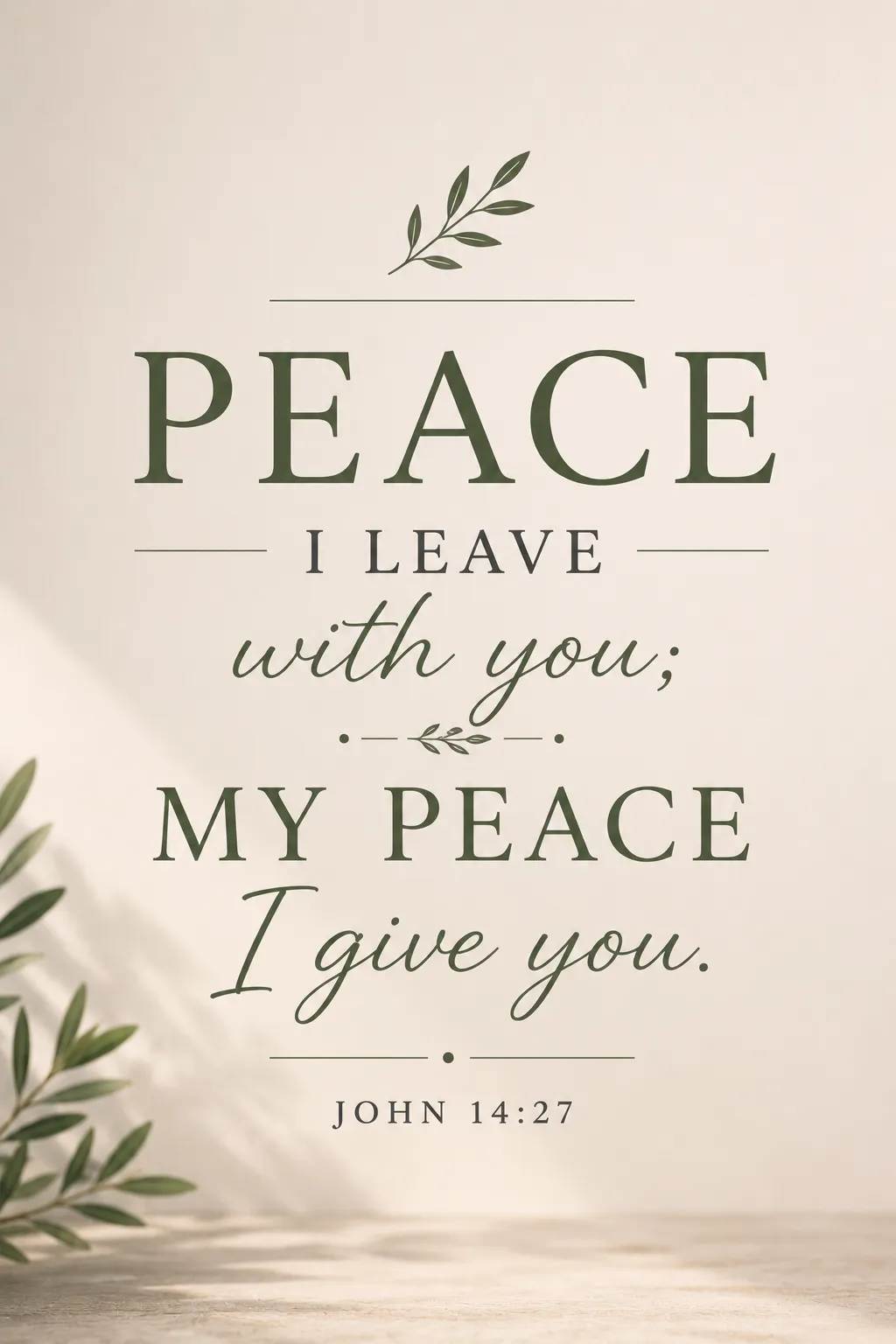John 14:27