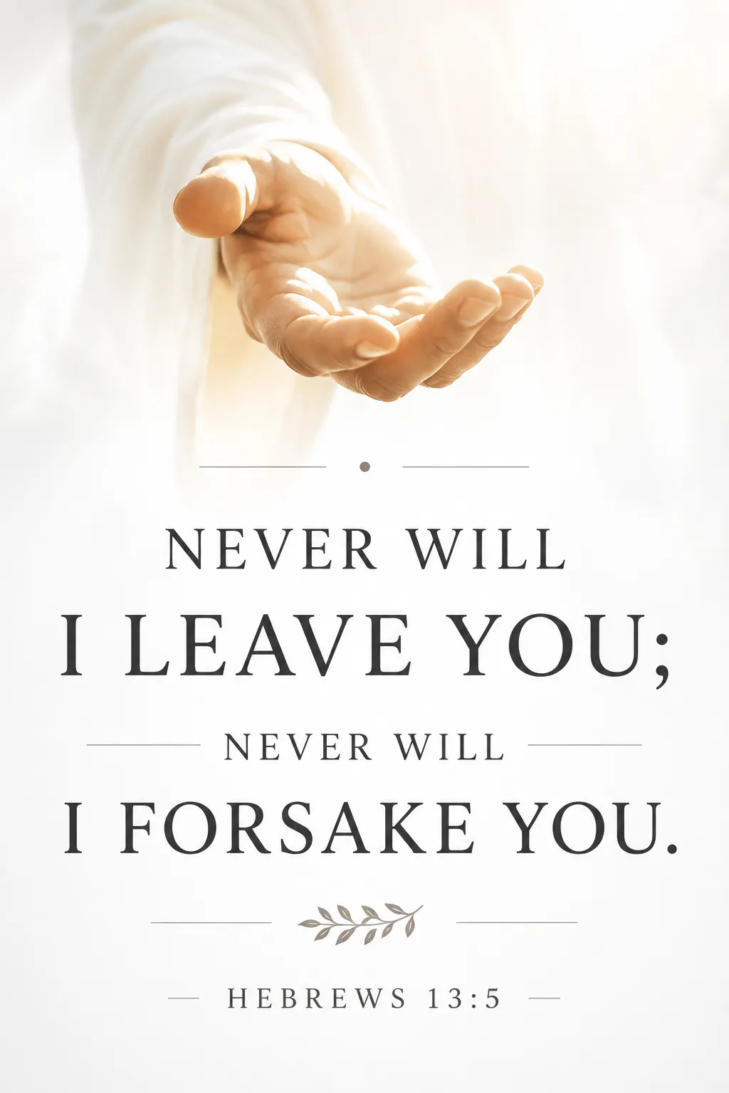 Hebrews 13:5