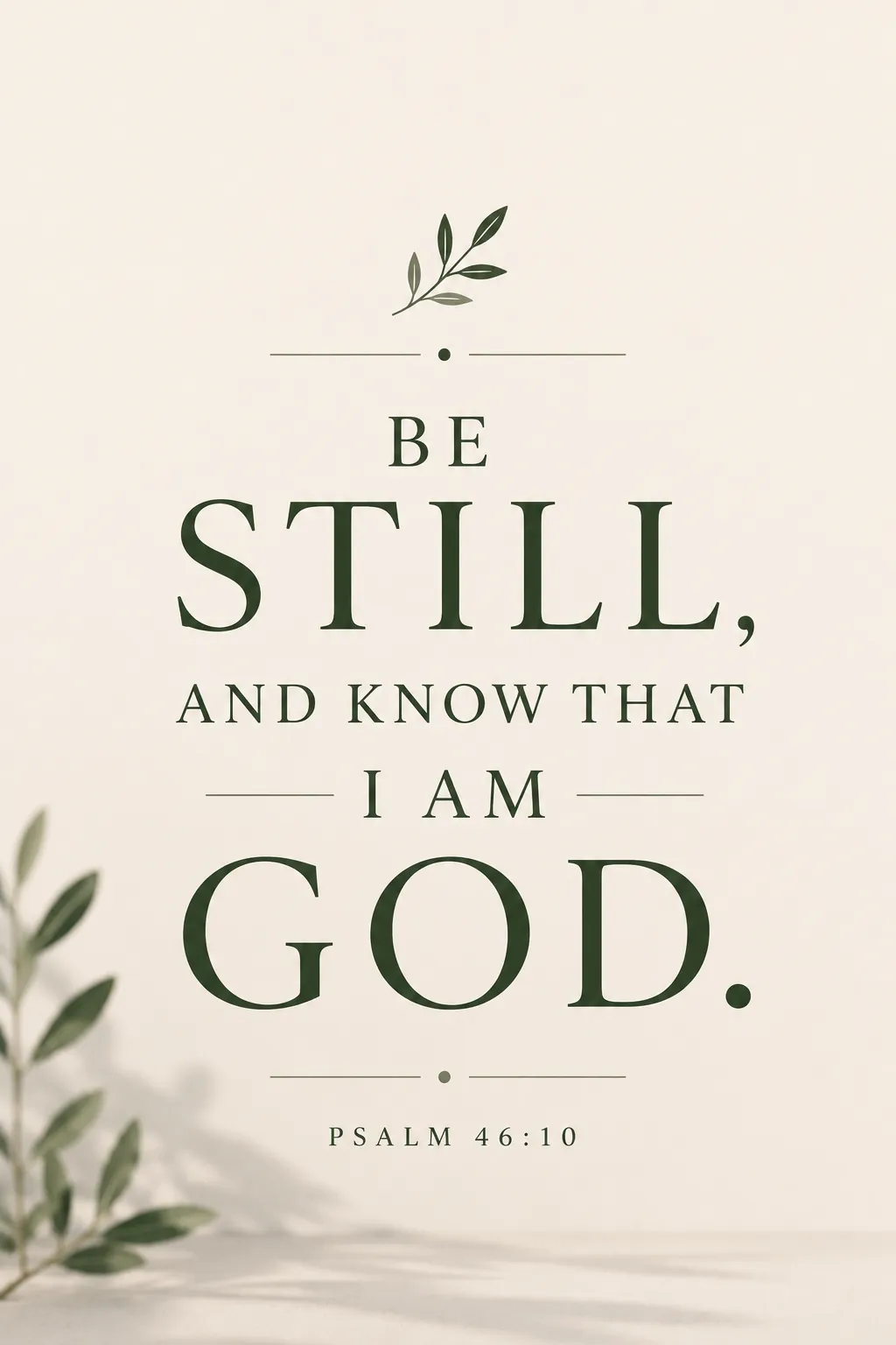 Psalms 46:10