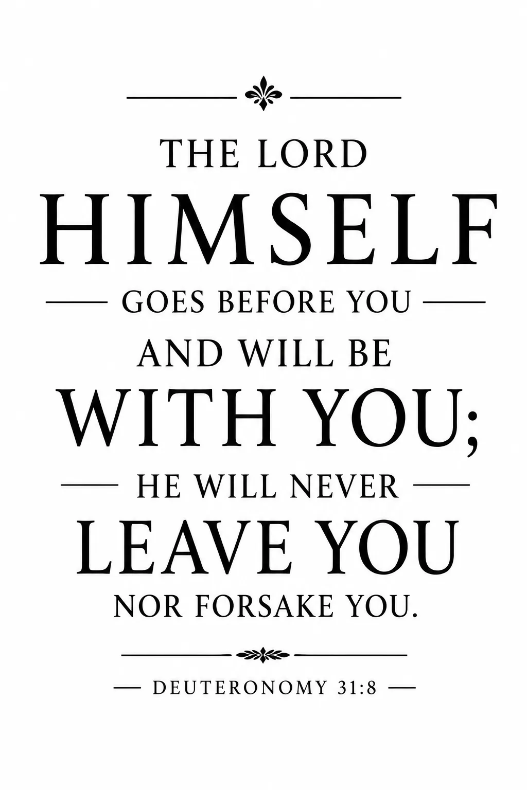 Deuteronomy 31:8